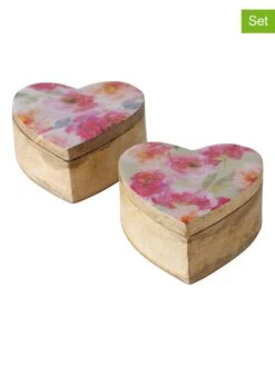 2er-Set: Aufbewahrungsboxen "Karella" In Pink - (B)10 X (H)5 X (T)10 Cm