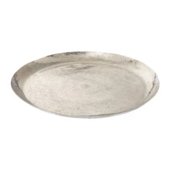 Deko-Teller Aus Metall In Silber