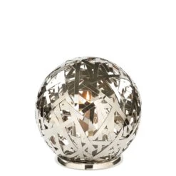 Windlicht "Mola" In Silber - D. 25 Cm