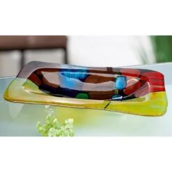 Online Heimdekoration -Online Heimdekoration gilde schale murano in bunt h 7 cm b 50 cm 1