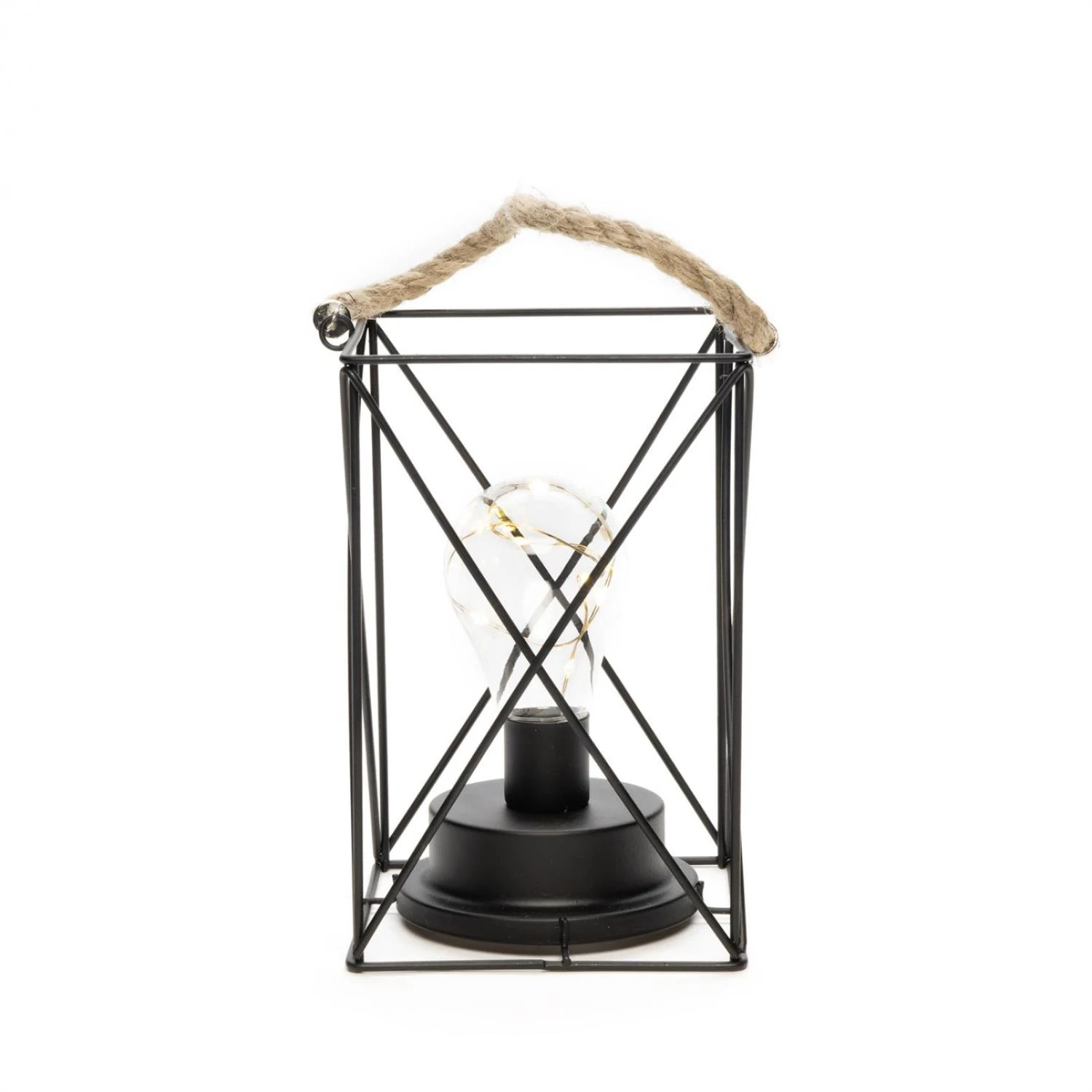 Konstsmide LED Laterne Draht Mit Lichterkette 9 Warmweiße LED In Schwarz 3 Konstsmide LED Laterne Draht Mit Lichterkette 9 Warmweiße LED In Schwarz