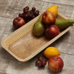 Dekoschale Aus Mangoholz In Terracotta/weiß - L: 40cm 11 Dekoschale Aus Mangoholz In Terracotta/weiß - L: 40cm -Online Heimdekoration marelida dekoschale aus mangoholz in terracotta weiss l 40cm 4