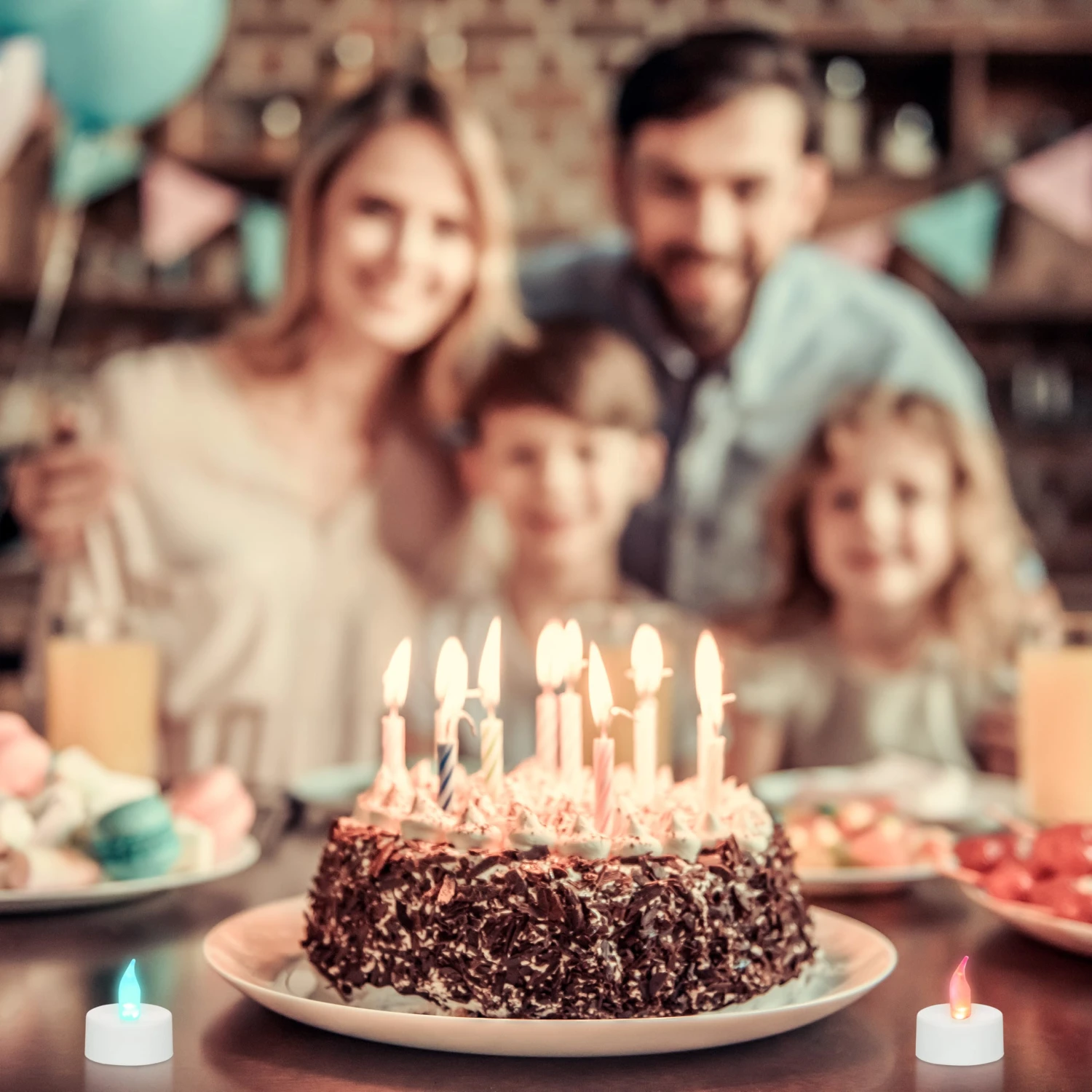 2er LED Teelicht Set Mit Farbwechsel 4 2er LED Teelicht Set Mit Farbwechsel – Bild 2