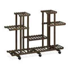 Pflanzenregal In Dunkelbraun - (B)119 X (H)83 X (T)36 Cm