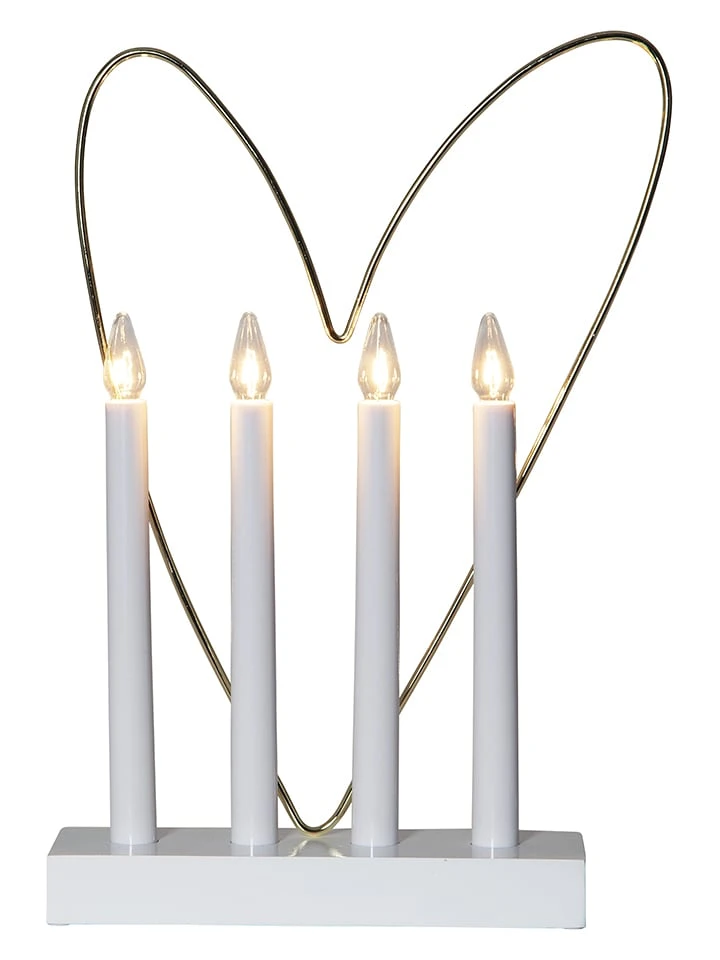 Star Trading LED-Fensterleuchter "Glossy Heart" In Weiß/ Gold - (B)25 X (H)37 Cm 3 Star Trading LED-Fensterleuchter "Glossy Heart" In Weiß/ Gold - (B)25 X (H)37 Cm